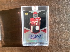 2017 Kareem Hunt Panini XR ROOKIE PATCH Auto NIKE SWOOSH 1/1