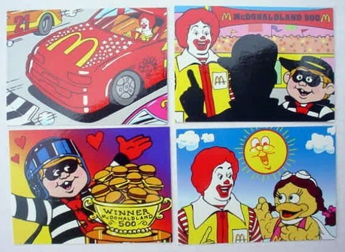 1996 Collect a Card McDonalds Master Set Adventures Ronald McDonaldland 500 Race - Picture 10 of 22
