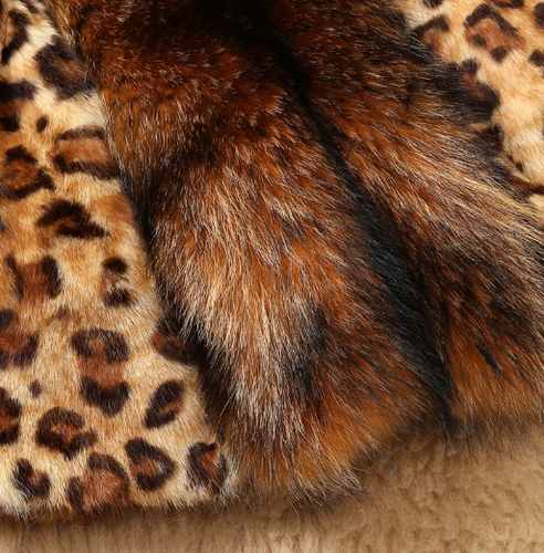 Abrigos de piel sintética para mujer Leopardo Invierno Clásicos Chaqueta de longitud media Informal Damas Nuevos - Imagen 4 de 9