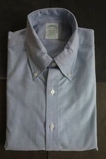 NWOT Brooks Brothers Blue Supima Button Down 15.5-31 Milano MSRP 140