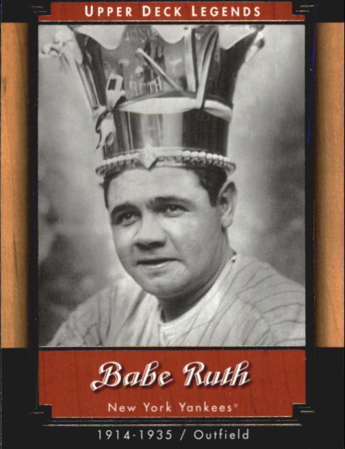 2001 Upper Deck Legends #42 Babe Ruth - NM-MT | eBay