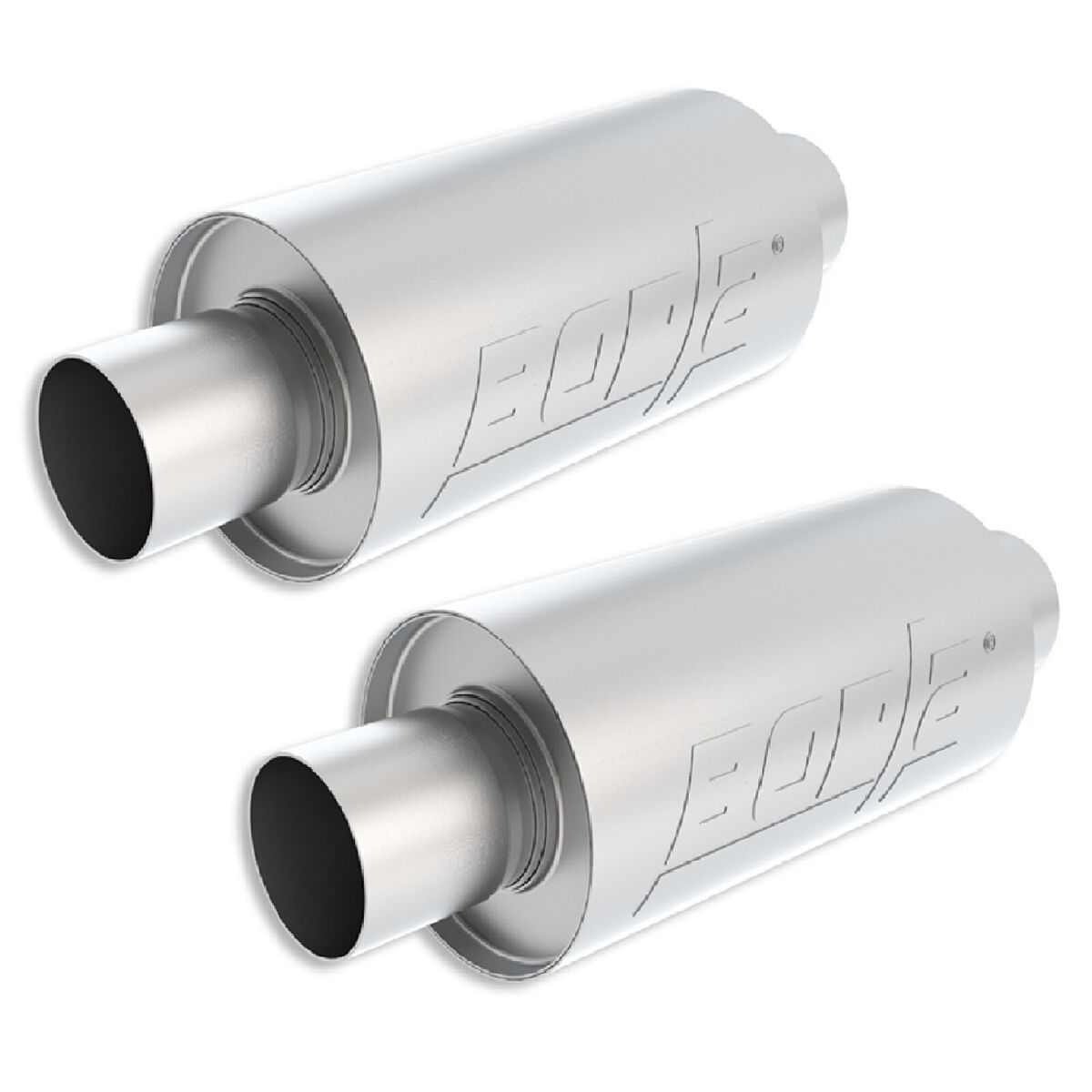 Borla S-Type Stainless Round Exhaust Mufflers 2.5 Borla S-Type Stainless Round Exhaust Mufflers 2.5