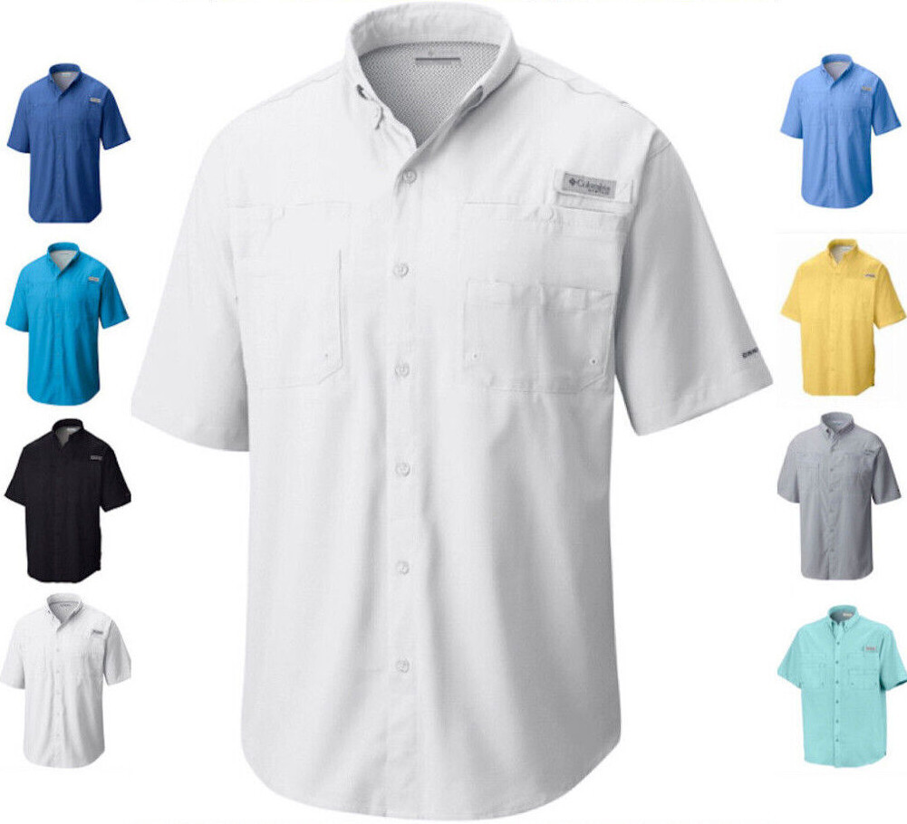 Columbia Men's PFG Tamiami II Short Sleeve Fishing Shirt Ripstop
