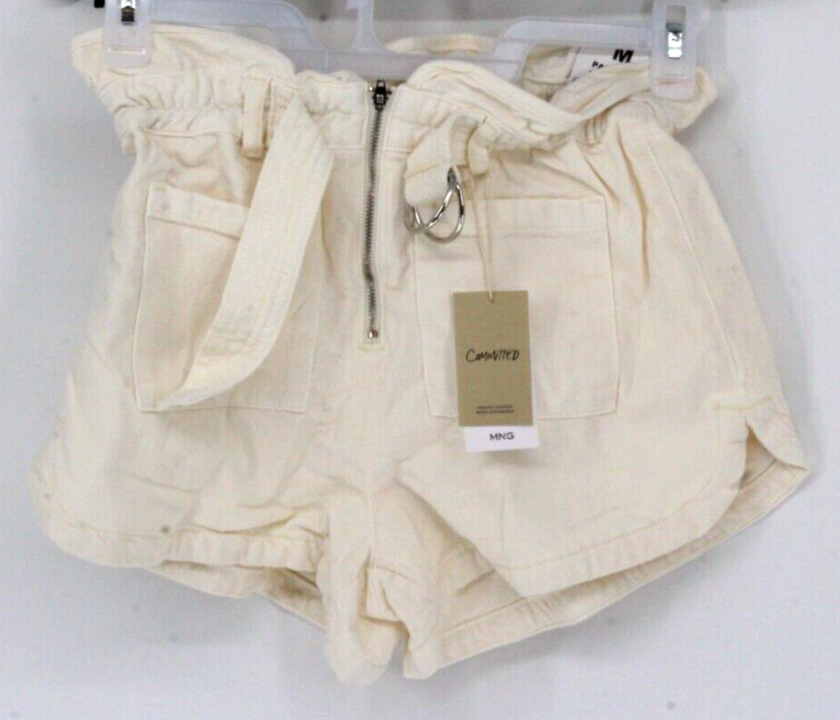 Mango: Paperbag High Waist Shorts with Belt Medium | eBay