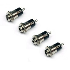 NEW 4-Pack 3.5mm 1/8" TRRS 4-Pole Mini Plug Audio Microphone Panel Mount Jack