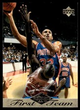 1995-96 Upper Deck #156 Grant Hill Rookie First Team Gold Foil Detroit Pistons