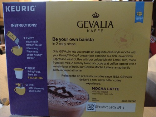K-Cup® Coffee Pods \u0026 Froth Packets 