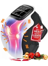 Knee Massager, Large LED Screen, Adjustable Temperature,Cordless Knee Massage