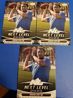 2020 Sage Hit (3)Lot Jordan Love Next Level/Silver Parallel RC Green Bay Packers