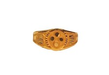 22K/18K Real Certified Yellow Gold Elegant Design Kids Ring