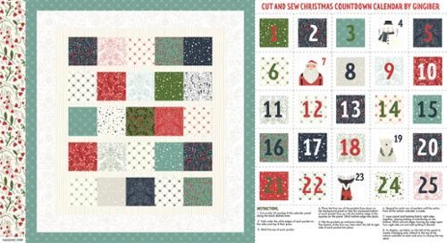 Moda Merrymaking Advent Calendar Panel by Gingiber 24" x 44" | eBay
