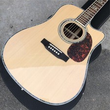 Cutaway 41 Inch D Style Solid Spruce Acoustic Guitar Sound Hole Pickup Hardcase