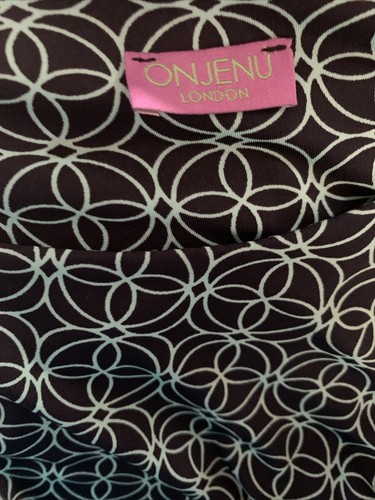ONJENU Size 6 NWOT Women’s Ruched Dress Pullover Geometric Pockets Long Sleeve - Picture 5 of 7