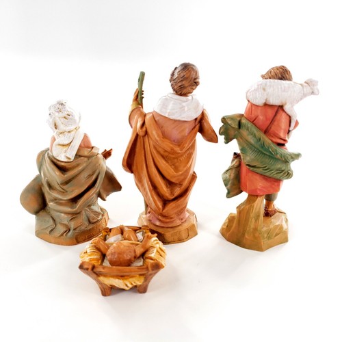 Vtg Fontanini Nativity Holy Family & Gabriel 5" Collection Figures Italy 1991 - Picture 3 of 5