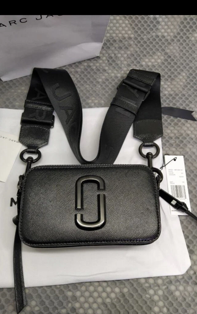 BNWT Marc jacobs crossbody Small Camera Bag ALL black women bag