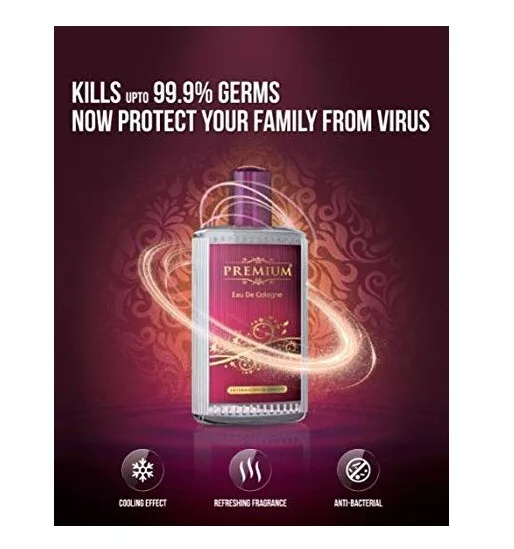 Premium Eau de cologne 100 ml pack of 2 free shipping