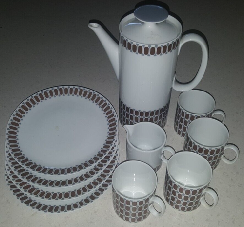 THOMAS ♥ MEDAILLON Hans Theo Baumann R. Scharrer Konvolut Kaffeeservice 10 tlg.