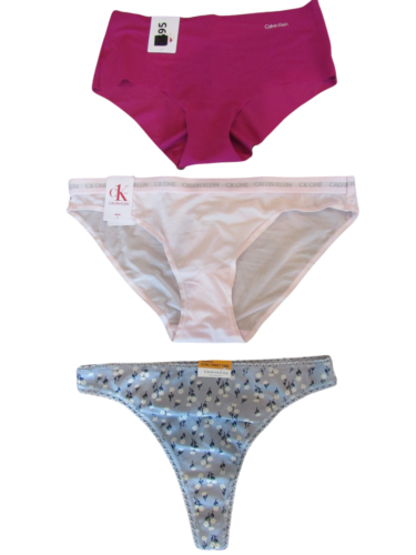 Womens Panty Thong Lot Size Small 3 Pack Calvin Klein Charter Club Panties New - Picture 1 of 8