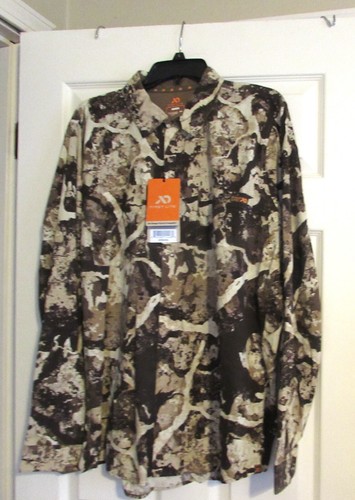 NWT FIRST LITE Ranger Stretch Snapshirt Cipher Camo Size XL Snap Shirt
