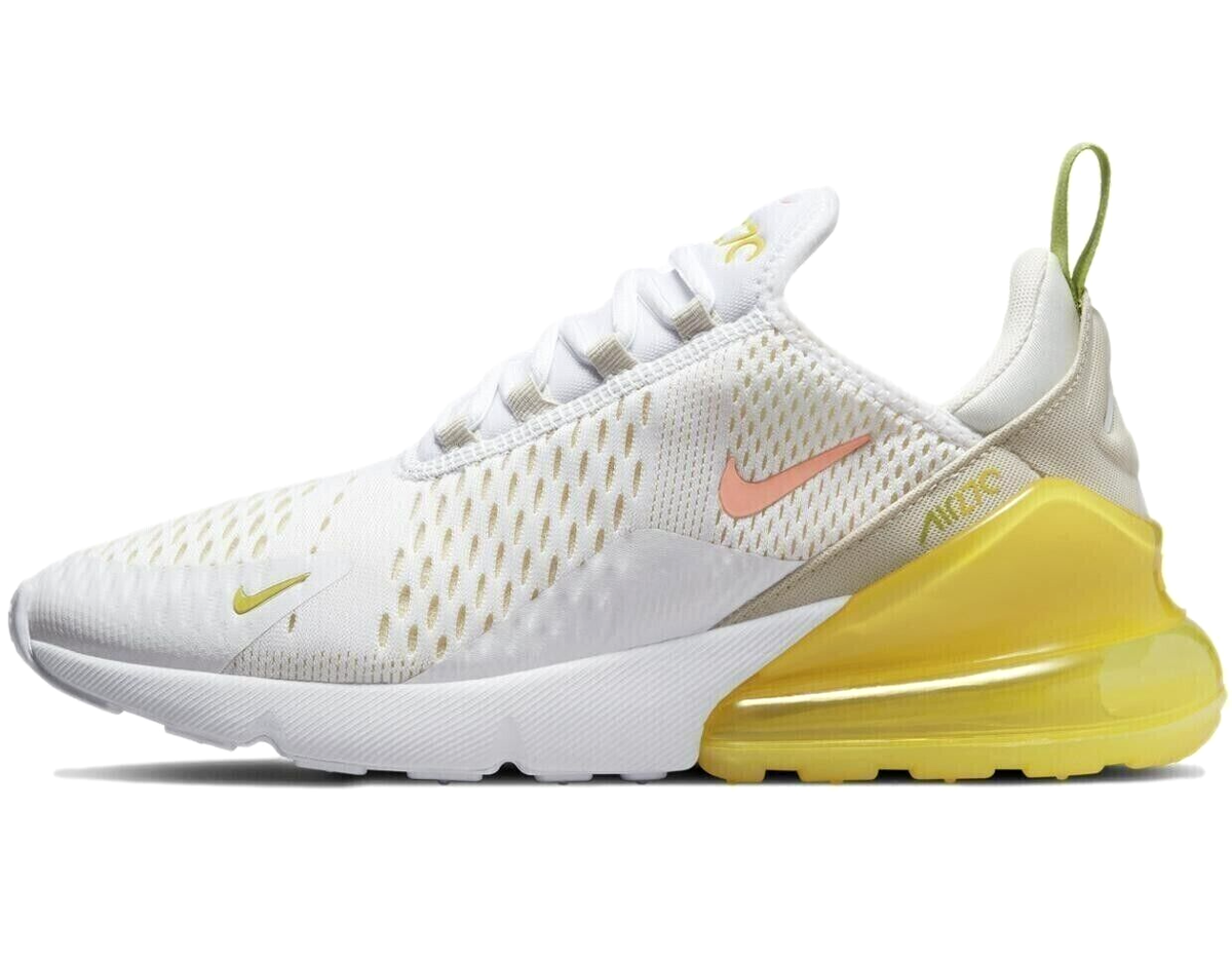 NIKE AIR MAX 270 WHITE/YELLOW WOMEN SIZE 8 BRAND NEW (DV2184 NIKE AIR MAX 270 WHITE/YELLOW WOMEN SIZE 8 BRAND NEW (DV2184