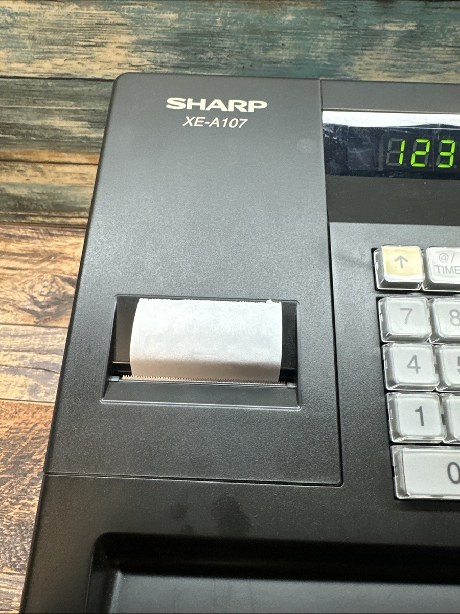 Sharp XE-A107 Cash Register w/ Power Cord - No Key | eBay