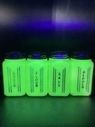 4 Hazel Atlas Black Verticals Lines Yellow Opaque Vaseline Large Range Shakers