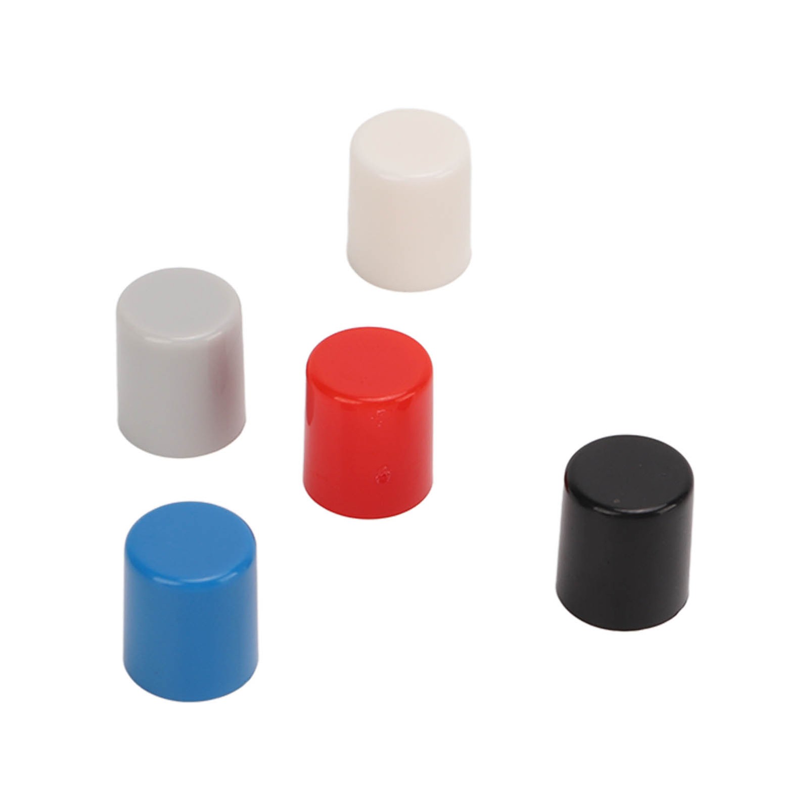 250PCS Push Button Caps ABS Plastic 6 Pin Power Self Locking Switch Caps
