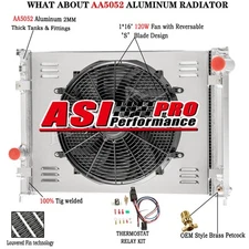 4-Row Radiator Shroud Fan For 2009-2015 Dodge Challenger/Charger/Chrysler 300