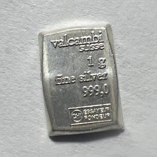 1 gram Silver Bar - Valcambi Every Buyer Is Entered To Monthly Drawing Read Pls