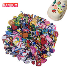 Lot of 30,60,90,120 pcs Random PVC Different Shoe Charms for Shoe Decoratiion