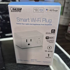 Feit Electric Smart Plug, WiFi Plug Works with 1 Count (Pack of 1), White