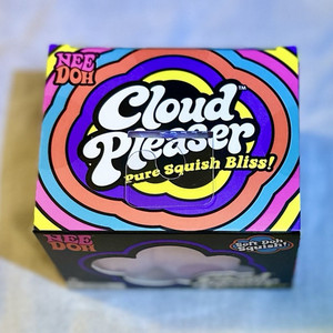 Schylling Nee Doh Cloud Pleaser Soft Doh Squish Squeeze Toy, Purple, Iridescent