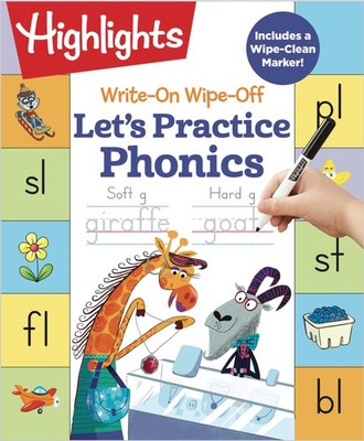 Write-On Wipe-Off Let's Practice Phonics (Highlights Write-On Wipe-Off Fun t...