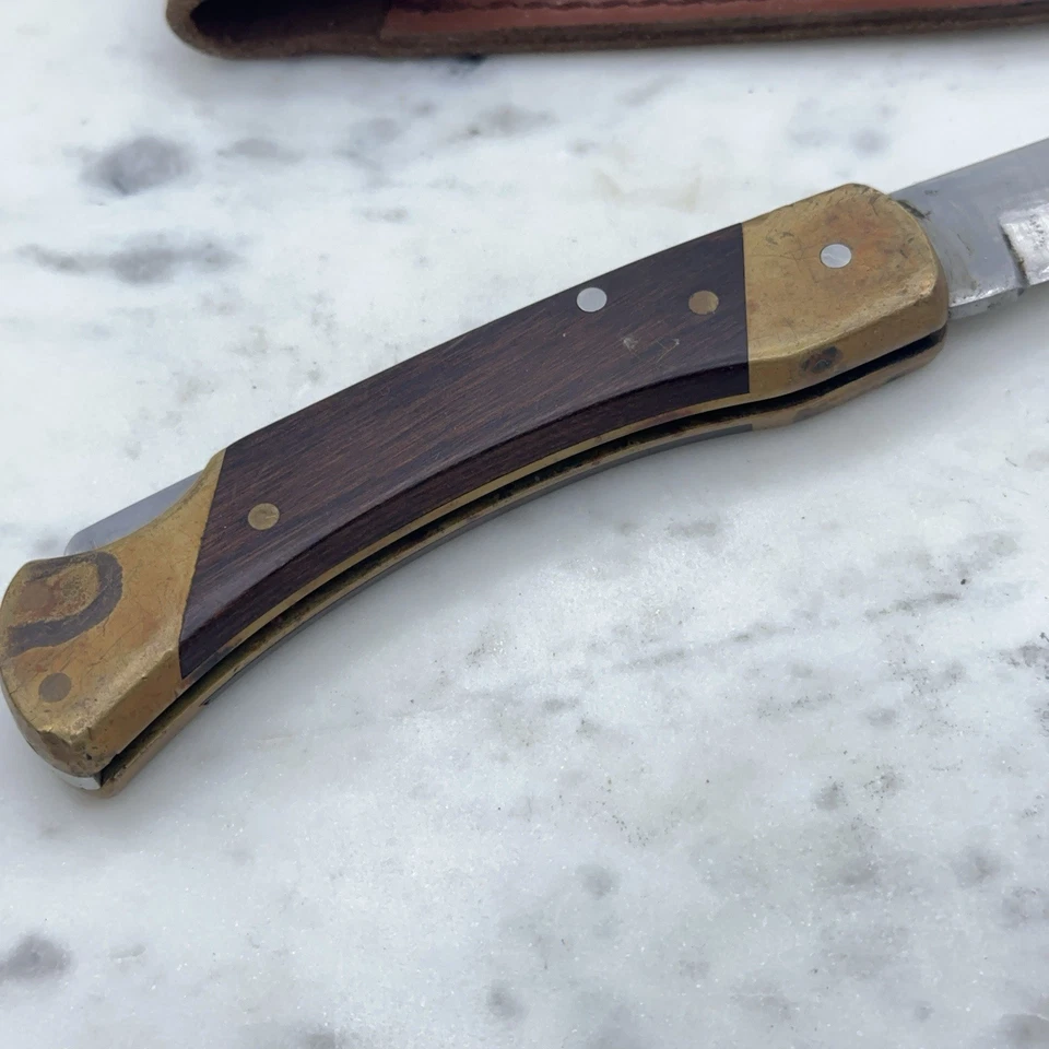 Vintage Schrade+ Uncle Henry Bear Paw USA LB7 Knife w/ Sheath Pocket Knife READ - image 4 of 4