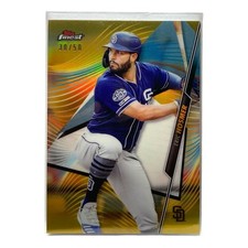TOPPS MLB card FINEST ERIC HOSMER PADRES 30/50 #42, free shipping, used, IT2