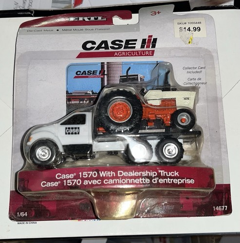 ERTL Case IH 1570 Tractor with Dealership Truck 1/64 - Picture 2 of 5