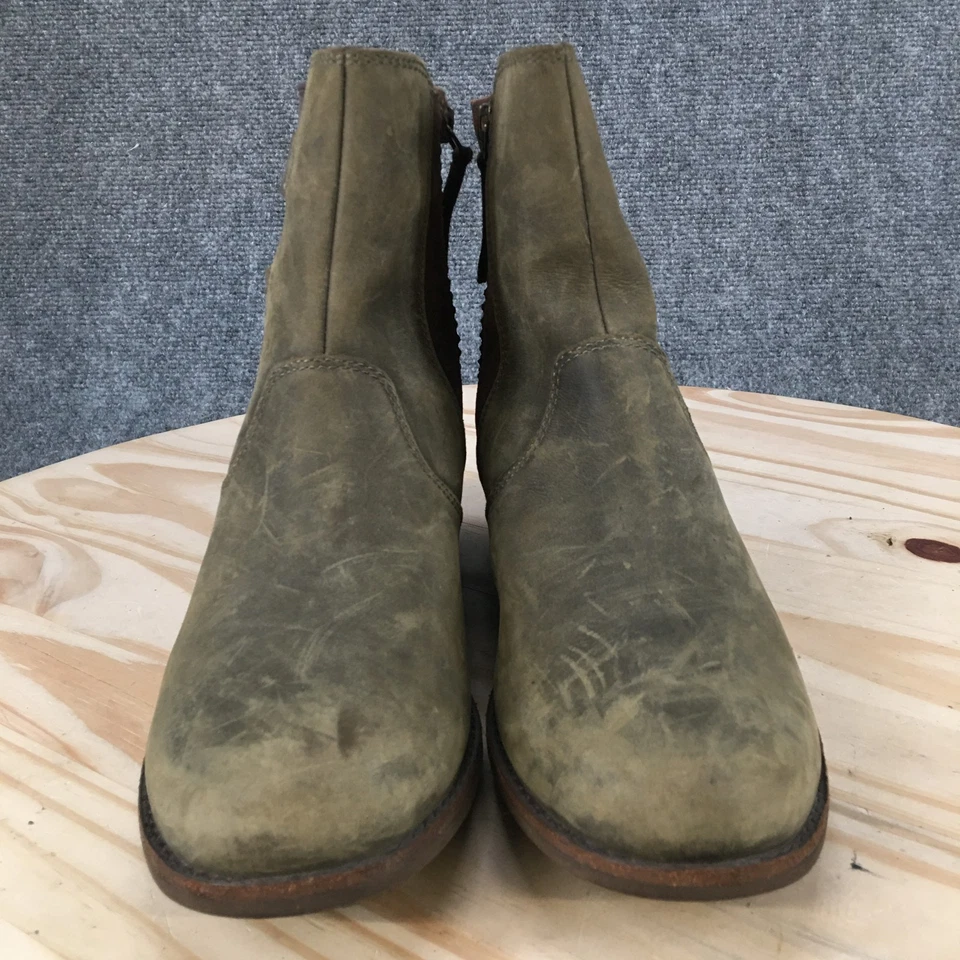 Botas Teva Mujer 7.5 M Verde Oliva Ellery Chelsea Cuero Impermeables SN1103224 Foto 4 de 4