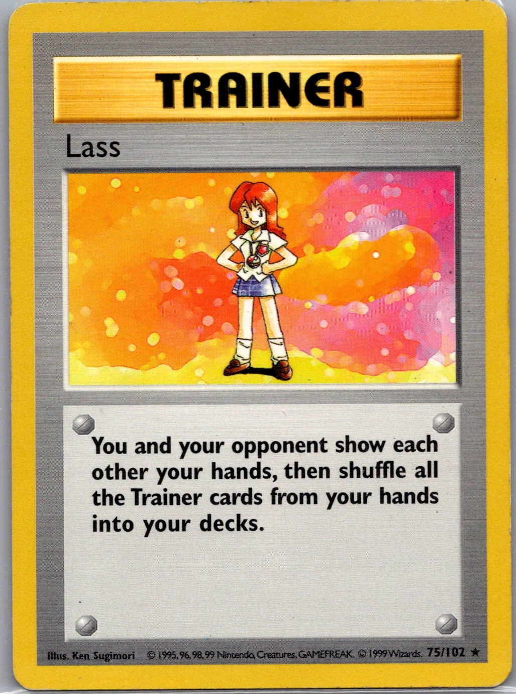 Base Set (Shadowless) #075/102 Lass MM