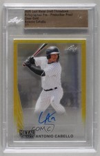 2020 Leaf Metal Draft Flashback Throwback 1/1 Antonio Cabello #LT-AC1 Auto 17lu