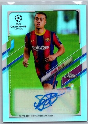 2020-21 Topps Chrome UEFA Champions League Autographs #CASD Sergino Dest Auto