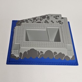 Lego Gray Blue Raised Baseplate - El Dorado Fort 6276/Trading Post Lego 6277
