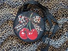 Rockabilly Cherries Leopard Print Cherry Rockabilly shoulder bag 🍒