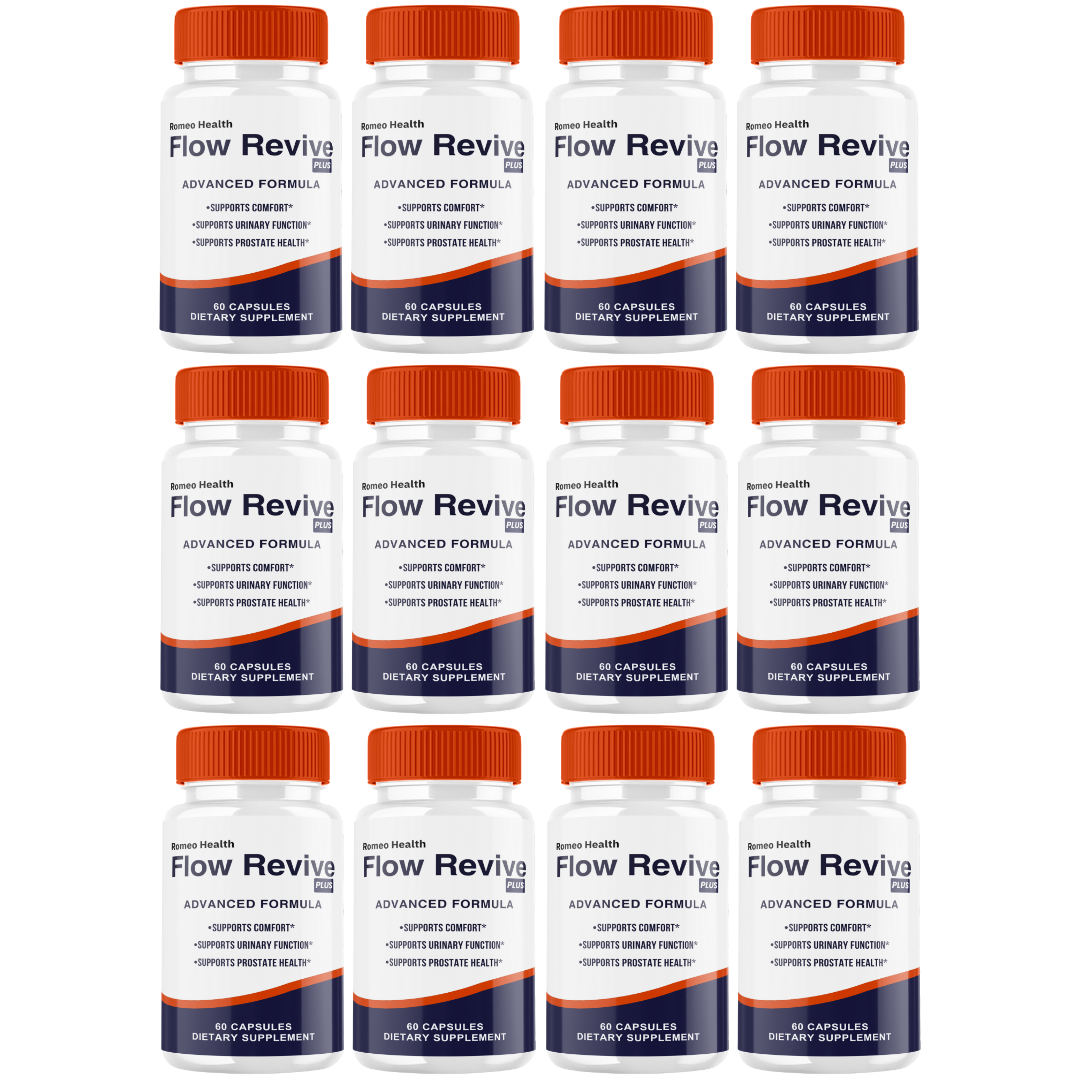 Flow Revive Pro Supplement for Men – FlowRevive Advanced Formula (12 Bottle)
