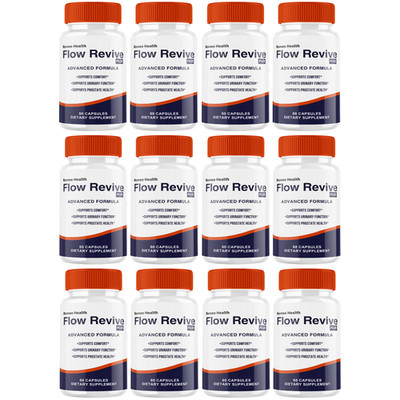 Flow Revive Pro Supplement for Men   FlowRevive Advanced Formula (12 Bottle)