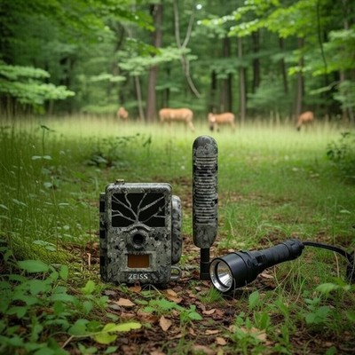 Set Zeiss Wildkamera Secacam1 + Bearstep 2 Flood Guard Power Taschenlampe