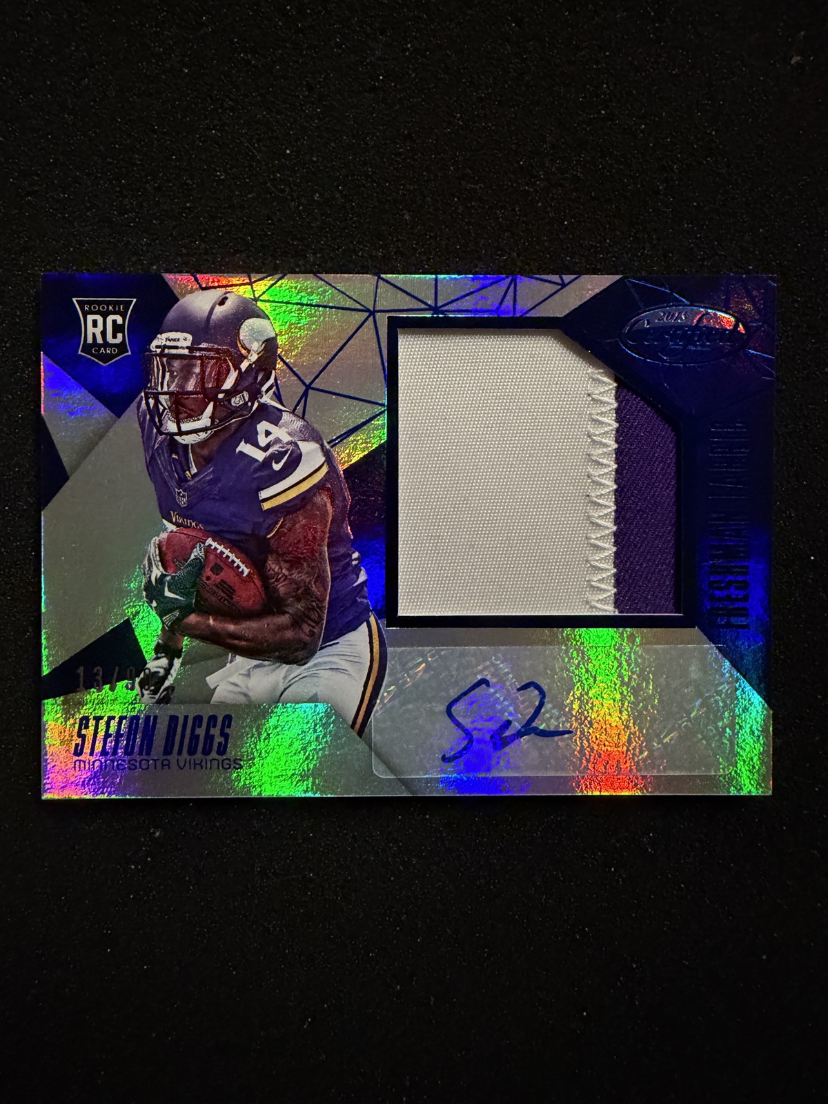 Stefon Diggs Panini Certified #214 Mirror Blue