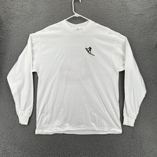 VTG Y2k Delta Pro Weight T Shirt USA Becca's Tropical Paradise LS Men Large