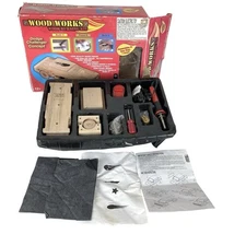 Planet Toys Wood Burning Model Kit Dodge Challenger Concept Car 2007 Plus Tools