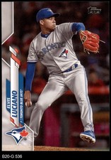 2020 Topps #536 Elvis Luciano Blue Jays 8 - NM/MT