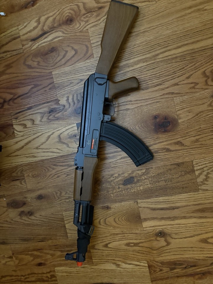 Airsoft Ak47/Akm Rifle 7.62x39 Replica Toy Gun, J.G Works, Battery No ...